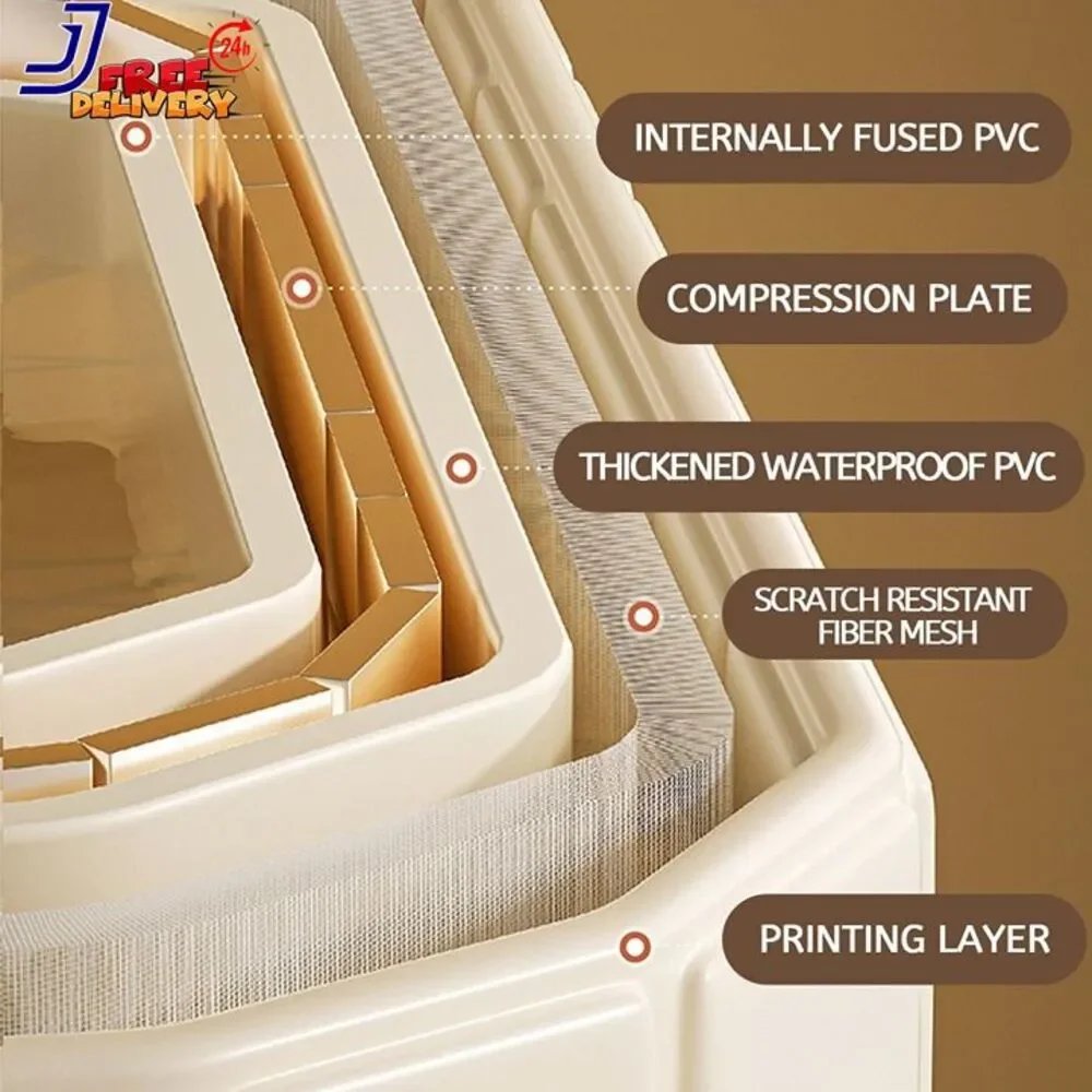 Portable Foldable Bathtub 47 Inch Large Freestanding Adult Open Box 7035FT